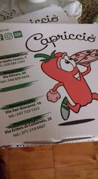 Pizzeria Capricciò di Manzano à Manzano - menu / carte