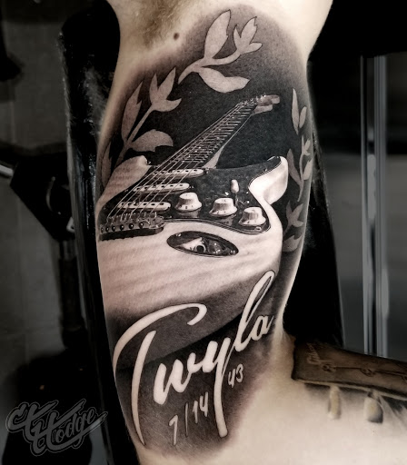 Explore mens sleeve tattoos ideas, creative tattoo ideas in Salem, available at Dark Star Tattoo