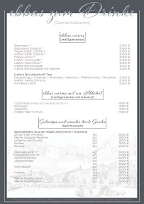 Meckatzer Sportalp Oberjoch à Bad Hindelang menu