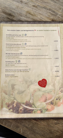 Rossalm à Brixen menu
