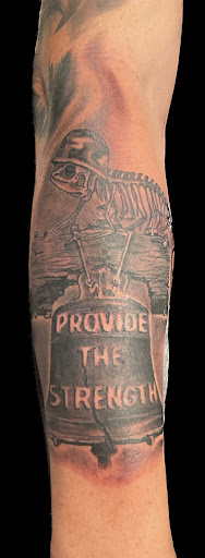 Explore rhino tattoo ideas, creative tattoo ideas in Weatherford, available at Weatherford Tattoo Co.