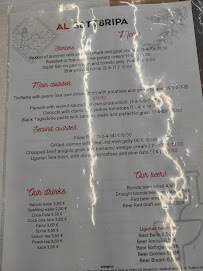 Pizzeria Al Sottoripa Pizza&Cucina à Genoa (le menu)