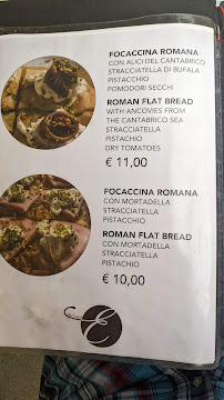 Ristorante Elettra à Rome menu