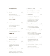 éLeBê Baixa à Porto menu