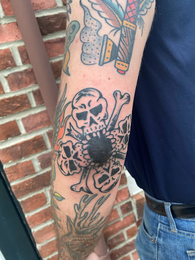 Explore harley tattoo ideas, creative tattoo ideas in Glenside, available at Yellow Rose Tattoo