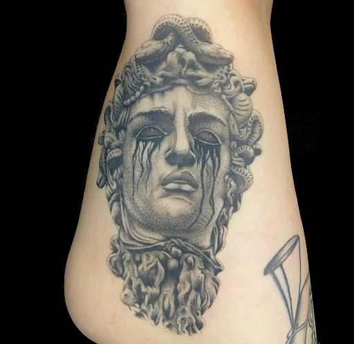 Explore arm tattoo men ideas, creative tattoo ideas in Charlotte, available at Canvas Tattoo & Art Gallery