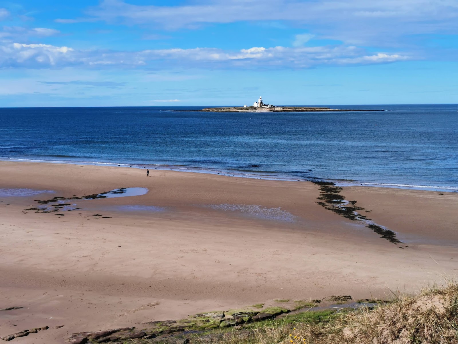 Foto von Low Hauxley beach mit lange, gerade küste