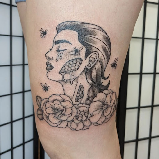 Explore dissociation tattoo ideas, creative tattoo ideas in Salem, available at High Priestess Piercing & Tattoo