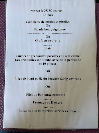 Menu du La Grenouille Gourmande à Saint-Rémy