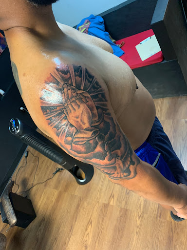 Explore xenomorph tattoo ideas, creative tattoo ideas in Raleigh, available at Urban Ink society