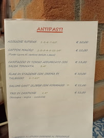 Menu / carte de Locanda L'Erba Luisa à Paderna