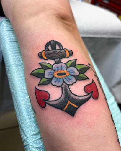 Explore alligator tattoo ideas, creative tattoo ideas in Madison, available at Lucky Dog Tattoo