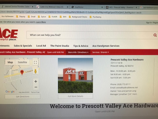 Hardware Store «Prescott Valley Ace Hardware», reviews and photos, 7211 E 1st St, Prescott Valley, AZ 86314, USA