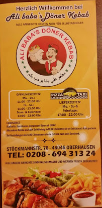 Kebab Golden Fork Pizza & Döner à Oberhausen (la carte)