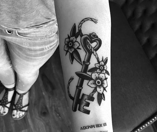 Explore chest and sleeve tattoo ideas, creative tattoo ideas in Lawrence, available at Standard Electric Tattooing