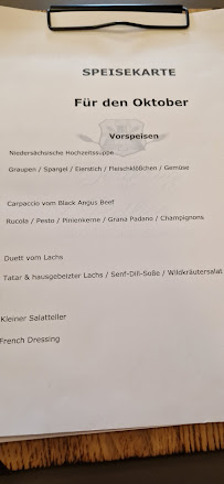 Dorfkrug Rethen à Vordorf menu