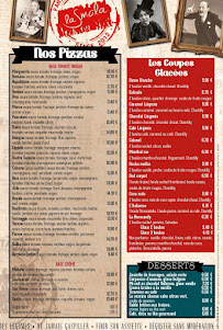 Menu / carte de Restaurant, grillades feu de bois La Smala à Saint-Grégoire