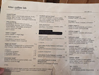 Filter Coffee Lab à Pisa carte