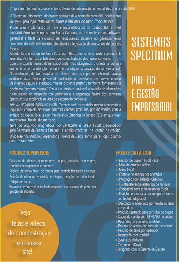 Logo da empresa - Spectrum Informática