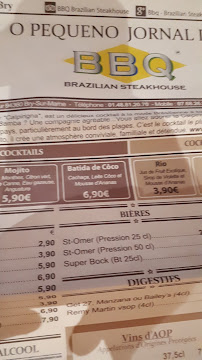 Restaurant BBQ Brazilian Steakhouse à Bry-sur-Marne menu