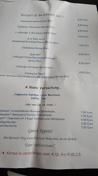 Wirtshaus zum Wölf - W. Hornung à Ebensfeld menu