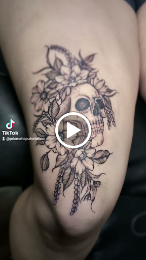 Explore angel devil tattoo ideas, creative tattoo ideas in Cornelia, available at Prismatic Pulse Tattoo