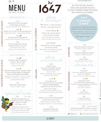 Restaurant 1647 à La Clusaz - menu / carte