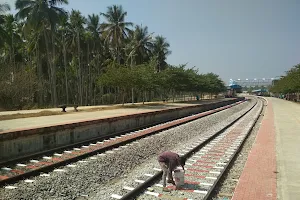 Railway station road image