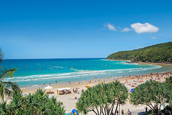 Foto di Noosa Heads Main Beach con costa lunga e dritta
