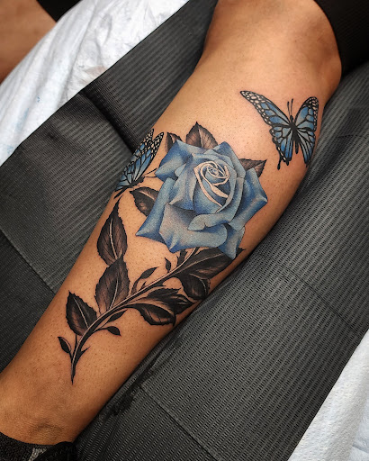 Explore peony tattoo ideas, creative tattoo ideas in Anchorage, available at SDITATTOO, LLC