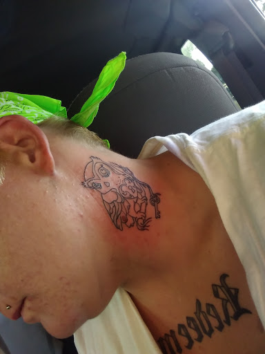 Explore half heart tattoo ideas, creative tattoo ideas in Foley, available at Symbolic Ink Tattoo Studio