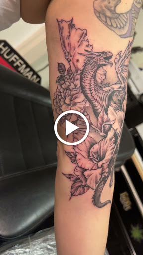 Explore cool elbow tattoo ideas, creative tattoo ideas in Copperas Cove, available at Flashover Ink Tattoo