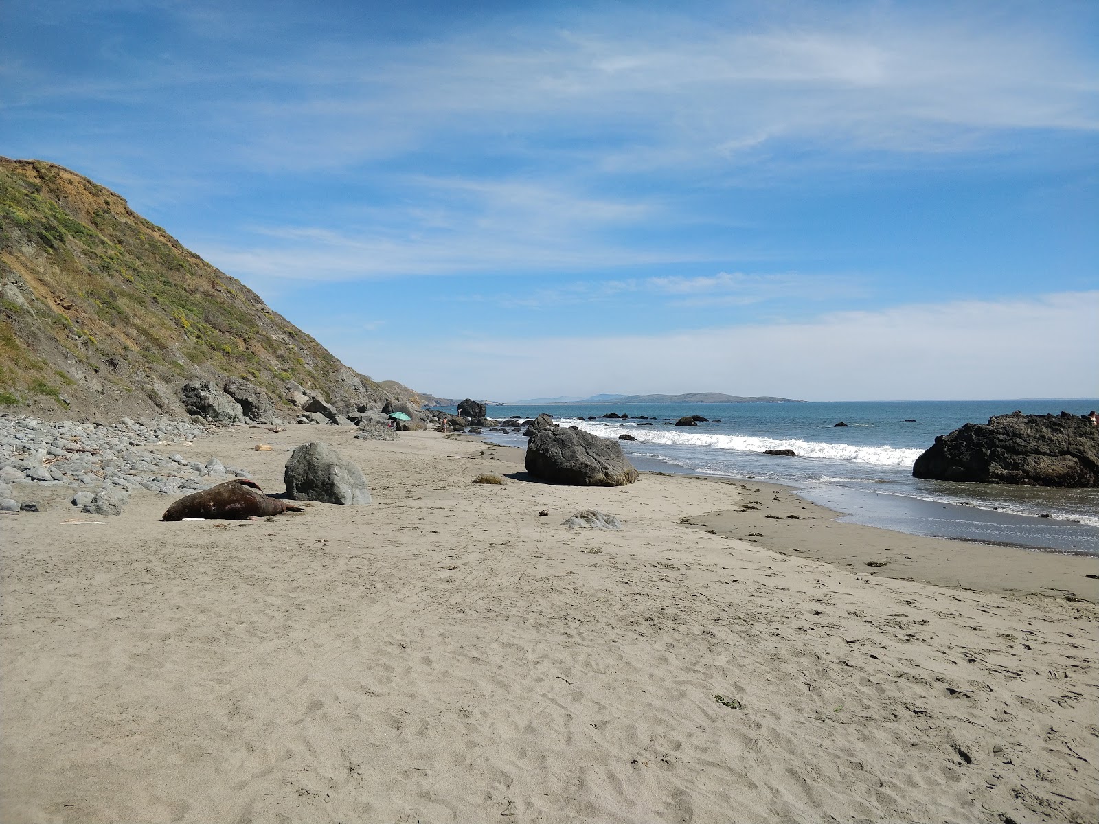 Pinnacle beach的照片 带有明亮的沙子表面