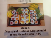 Sushi King à Iglesias menu