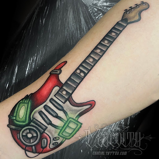 Explore black sleeve tattoo ideas, creative tattoo ideas in Salisbury, available at Crucial Tattoo Studio