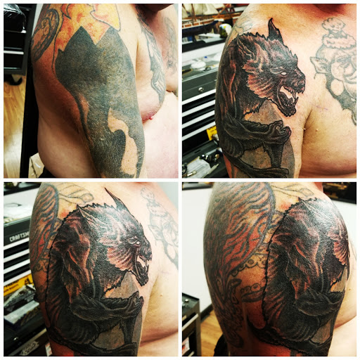 Tattoo Shop «Patriotic Pain Tattoo & Body Piercing», reviews and photos, 5658 William Penn Hwy, Murrysville, PA 15668, USA