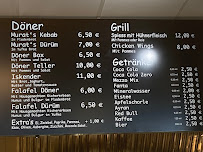 Menu du Murats Kebap à Rheinfelden