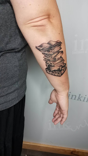 Explore women leg tattoo ideas, creative tattoo ideas in Springfield, available at Ink Ink Tattoo & Piercing Studio