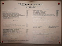 Trattoria Buzzino à Florence menu