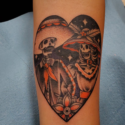 Explore floral arm sleeve tattoo ideas, creative tattoo ideas in Bakersfield, available at CLASSIC STANDARD TATTOO CO.