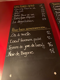 Il était une oie dans le Sud Ouest à Paris menu