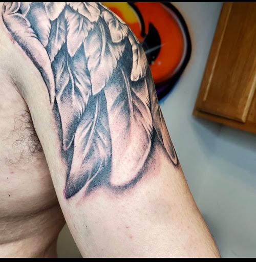 Explore christian half sleeve tattoo ideas, creative tattoo ideas in Keyport, available at Taboo Tattoos