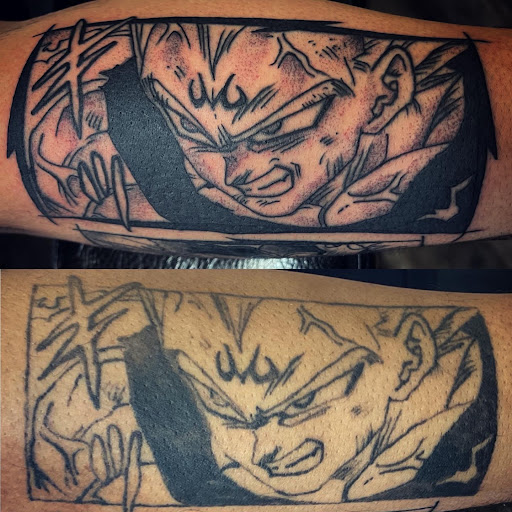Explore tattoo ideas on back of neck, creative tattoo ideas in Madera, available at Sea Wolf Tattoo