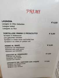 Menu / carte de Pizzeria Ristorante Bella Napoli à Lignano Sabbiadoro