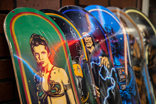 Explore tattoo cover up ideas on leg, creative tattoo ideas in San Leandro, available at Orbit Skate and Boutique- Skate Shop & Piercing Shop in San Leandro, CA