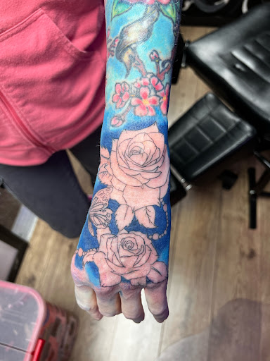 Explore simple line work tattoo ideas, creative tattoo ideas in Jefferson, available at Slammin Ink Tattoo