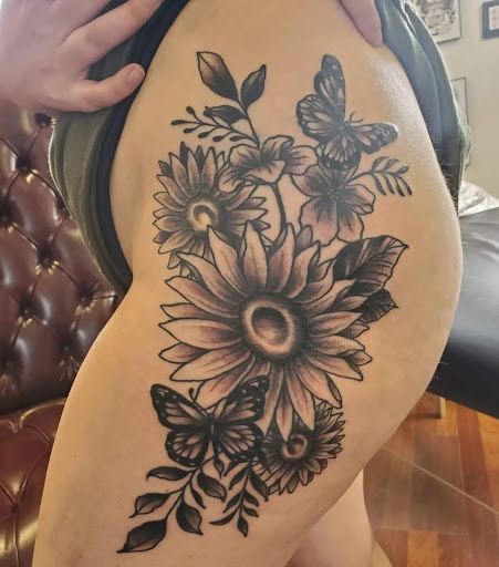 Explore triple moon tattoo ideas, creative tattoo ideas in Spokane, available at Feel Good Ink