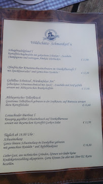 Zum Wildschütz à Garmisch-Partenkirchen menu