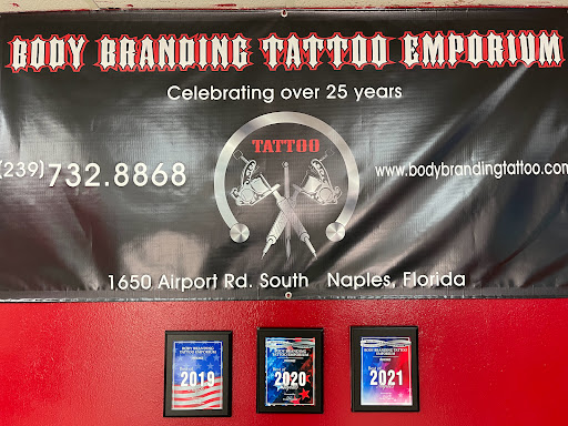 Tattoo Shop «Body Branding Tattoo Emporium», reviews and photos, 1650 Airport Pulling Rd S, Naples, FL 34112, USA