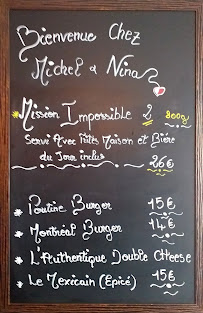 Restaurant Chez Michel et Nina - Grill et Burgers à Lannion (la carte)